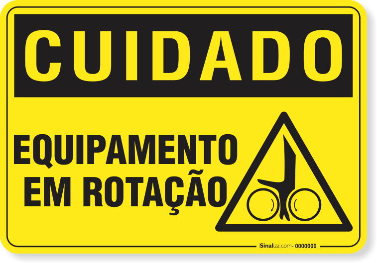 Placa Cuidado  Esmagamento De Corpo