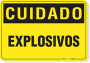 Placa Cuidado  Explosivos
