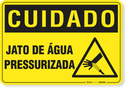 Placa Cuidado  Não Acenda Fogo