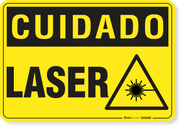 Placa Cuidado  Laser