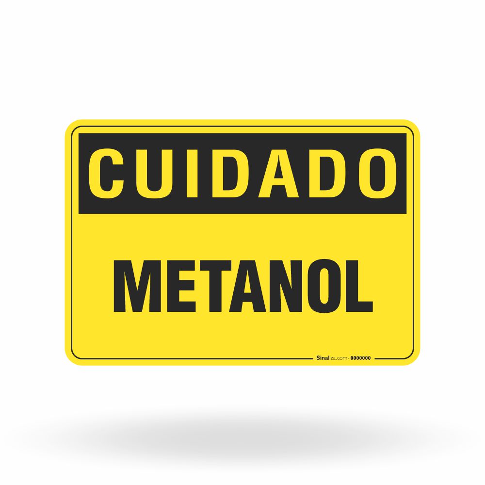 Placa Cuidado - Metanol