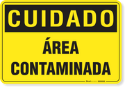 Placa Cuidado  Área Contaminada