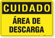Placa Cuidado  Área De Descarga
