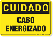 Placa Cuidado  Cabo Energizado