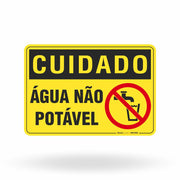 Placa Cuidado - Água Não Potável