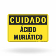 Placa Cuidado - Ácido Muriático