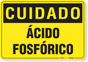 Placa Cuidado  Ácido Fosfórico