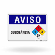 Placa Aviso - Substância Hommel