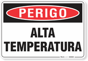 Placa Perigo Alta Temperatura