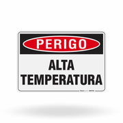 Placa Perigo - Alta Temperatura