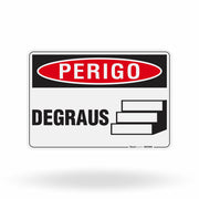 Placa Perigo - Degraus