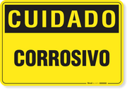Placa Cuidado Corrosivo