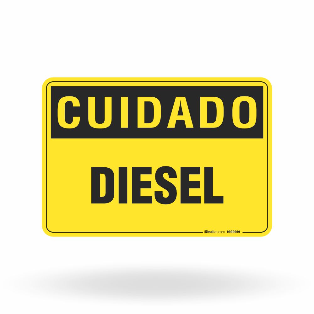 Placa Cuidado - Diesel