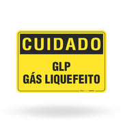 Placa Cuidado - GLP Gás Liquefeito