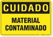 Placa Cuidado  Material Contaminado