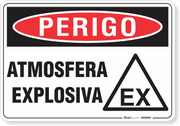 Placa Perigo Atmosfera Explosiva