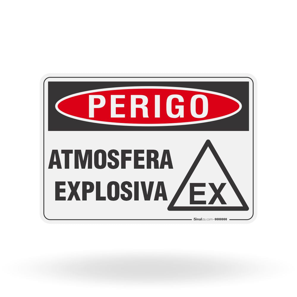 Placa Perigo - Atmosfera Explosiva