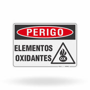 Placa Perigo - Elementos Oxidantes