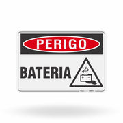Placa Perigo - Bateria