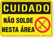 Placa Cuidado  Não Solde Nesta Área