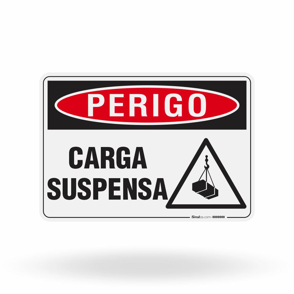 Placa Perigo - Carga Suspensa