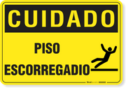 Placa Cuidado  Piso Escorregadio