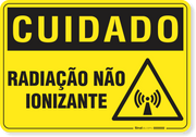Placa Cuidado  Radiação Não Ionizante