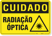 Placa Cuidado  Radiação Óptica