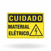 Placa Cuidado - Material Elétrico