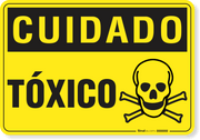 Placa Cuidado  Tóxico