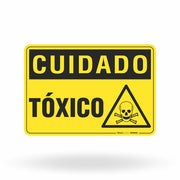 Placa Cuidado - Tóxico
