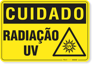 Placa Cuidado  Radiação Uv