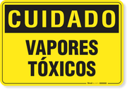 Placa Cuidado  Vapores Tóxicos