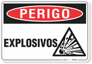 Placa Perigo Explosivos
