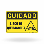Placa Cuidado - Risco de Queimadura