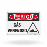 Placa Perigo - Gás Venenoso