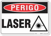 Placa Perigo Laser