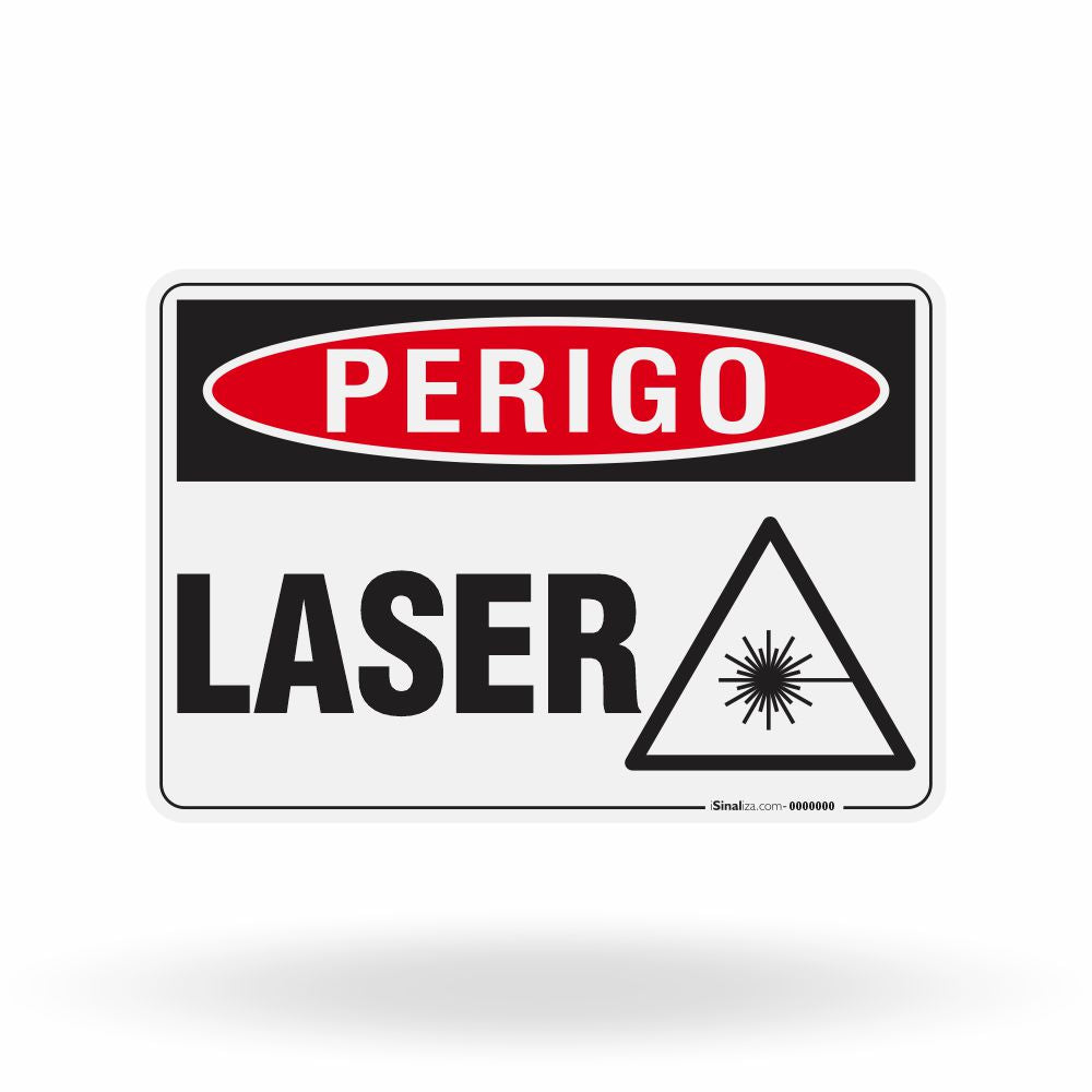 Placa Perigo - Laser