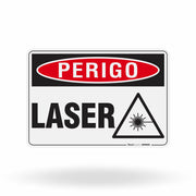 Placa Perigo - Laser
