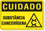 Placa Cuidado  Substância Cancerígena