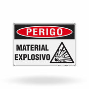 Placa Perigo - Material Explosivo
