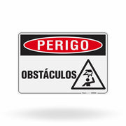 Placa Perigo - Obstáculos