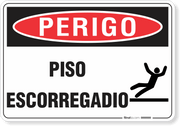Placa Perigo Piso Escorregadio