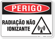Placa Perigo Radiação Não Ionizante