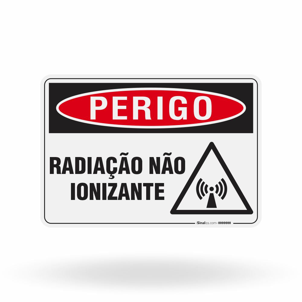 Placa Perigo - Radiação Não Ionizante
