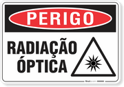 Placa Perigo Radiação Óptica