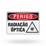 Placa Perigo - Radiação Óptica