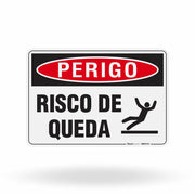 Placa Perigo - Risco de Queda