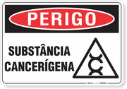 Placa Perigo Substância Cancerígena
