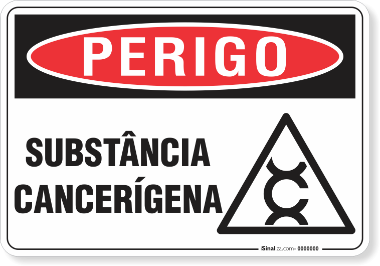 Placa Perigo Substância Cancerígena